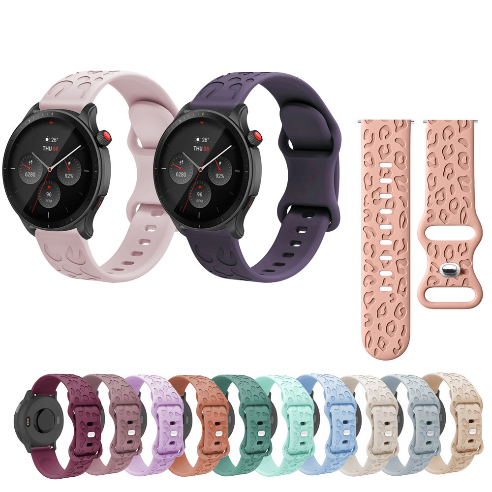Dây đeo silicon 20mm 22mm cho Huami Amazfit GTR Mini GTR3 GTR4 Pro 42mm 47mm Bip5 GTR2 GTR GTR2E GTR