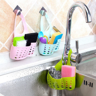 Giỏ đựng đồ treo vòi nước, giỏ đựng giẻ rửa bát silicon tiện lợi