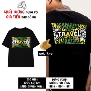 Áo phông local brand đẹp chữ TRAVEL đơn giản áo thun unisex thoáng mát áo thun nữ CPC047