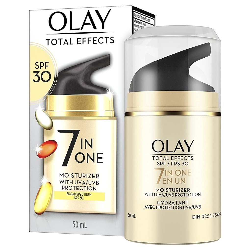 Kem dưỡng ẩm &amp; chống nắng da mặt Olay Facial Moisturizing Lotion SPF 30 by Olay Total Effects for Dry Skin 50ml (Mỹ)