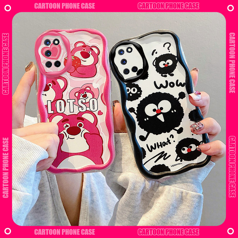 Ốp điện thoại mềm hình gấu hoạt hình dễ thương chống sốc Thích ứng cho Ốp điện thoại OPPO A52 A72 A9