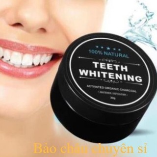 Bột tẩy trắng răng than tre hoạt tính cao cấp 30g.