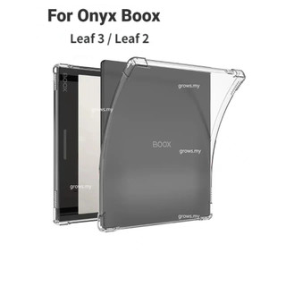 Dành cho onyx boox leaf 3 c 3c / leaf 2 7 "ebook ốp điện thoại tpu trong suốt với 4 túi khí chống sốc cho boox leaf3c / lá 2