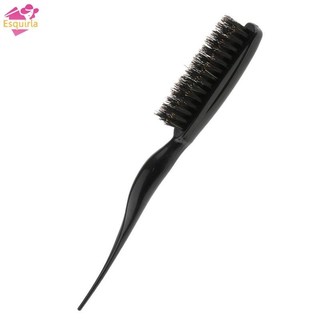 Bàn chải tóc nhỏ Esquirla có lông tự nhiên Bàn chải gỗ sồi màu đen17