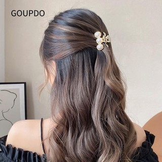 Goupdo mini barrettes, kẹp móng vuốt tóc trang trí, mũ rửa hình học kẹp tóc
