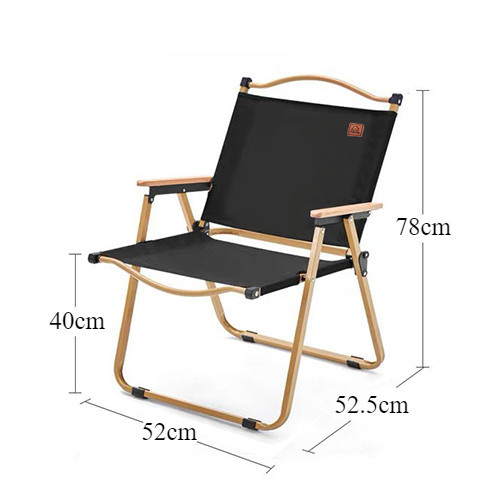 Ghế gấp camping TANLOOK Màu vài vải đen thiết kế gọn du lịch ,cafe ,ban công, câu cá hàng nhập nguyê