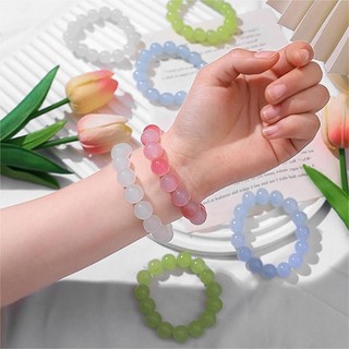 Vòng Tay Hạt Đơn Giản Sáng Tạo Gradient Màu Lắc Tay Thời Trang Cổ Tay Bé Gái Phụ Kiện Thời Trang Quà Tặng