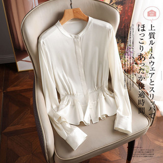 Silk Mulberry Silk Ladies Top 2024 Phong cách mới Áo sơ mi khí chất thời trang Hàng có sẵn