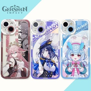 Ốp Lưng Samsung Galaxy A54 A55 A35 A14 A34 A25 A24 A15 A52 A53 A52S A72 A73 M23 M54 5G A03 Vỏ Lõi Genshin Impact Sigewinne Clorinde Lumine Yae Miko Mềm TPU Hoạt Hình