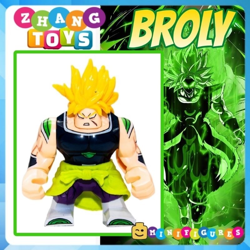 Đồ chơi Xếp hình Broly SSJ2 Siêu saiyan cấp 2 trong Songoku Dragon Ball Z Bigfigures Minifigures Kop