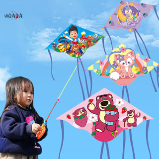  Woada 1 Thể Thao Ngoài Trời Trẻ Em Quà Tặng Hoạt Hình Trẻ Em Diều Phanh Tay Cần Câu Cá Mini Nhựa Đồ Chơi Diều Gia Đình Chuyến Đi Bạn Bè Trò Chơi VN 