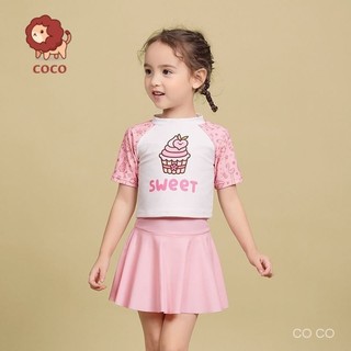 Đồ bơi trẻ em bé gái Bộ đồ bơi chia đôi cho bé gái