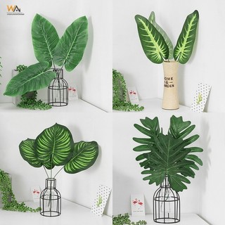 Bắc âu cây nhân tạo văn phòng trang trí nhà cây xanh giả ins nhân tạo lá monstera