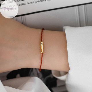 K2nightfee Dây Đỏ Cá Vòng Tay Nữ Cá Dễ Thương Dây Xanh Có Thể Điều Chỉnh Vòng Tay Handmade Trang Sức Tối Giản Dân Tộc Trang Sức VN