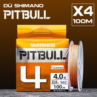 Dây dù câu cá pe shimano x4 100m -japan