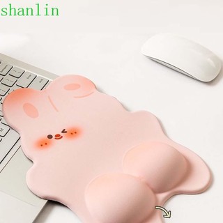 Shanlin miếng lót chuột thỏ dễ thương, bàn phím mousepad miếng lót cổ tay văn phòng còn lại cổ tay hỗ trợ tay 3d dụng cụ viết chữ