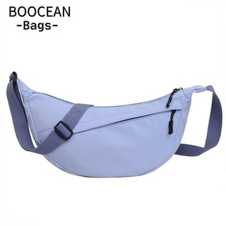 BOOCEAN Túi đựng bánh bao Hobo Sling, Túi đeo chéo Nylon màu trơn, Túi đeo ngực thông thường dung tích lớn thời trang dành cho nữ