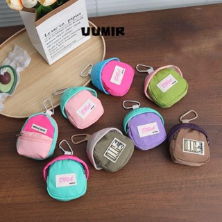 UUMIR Túi lưu trữ, Móc chìa khóa Ví đựng tiền xu Mini, Mặt dây chuyền dễ thương Túi đựng tai nghe màu Macaron di động ngoài trời