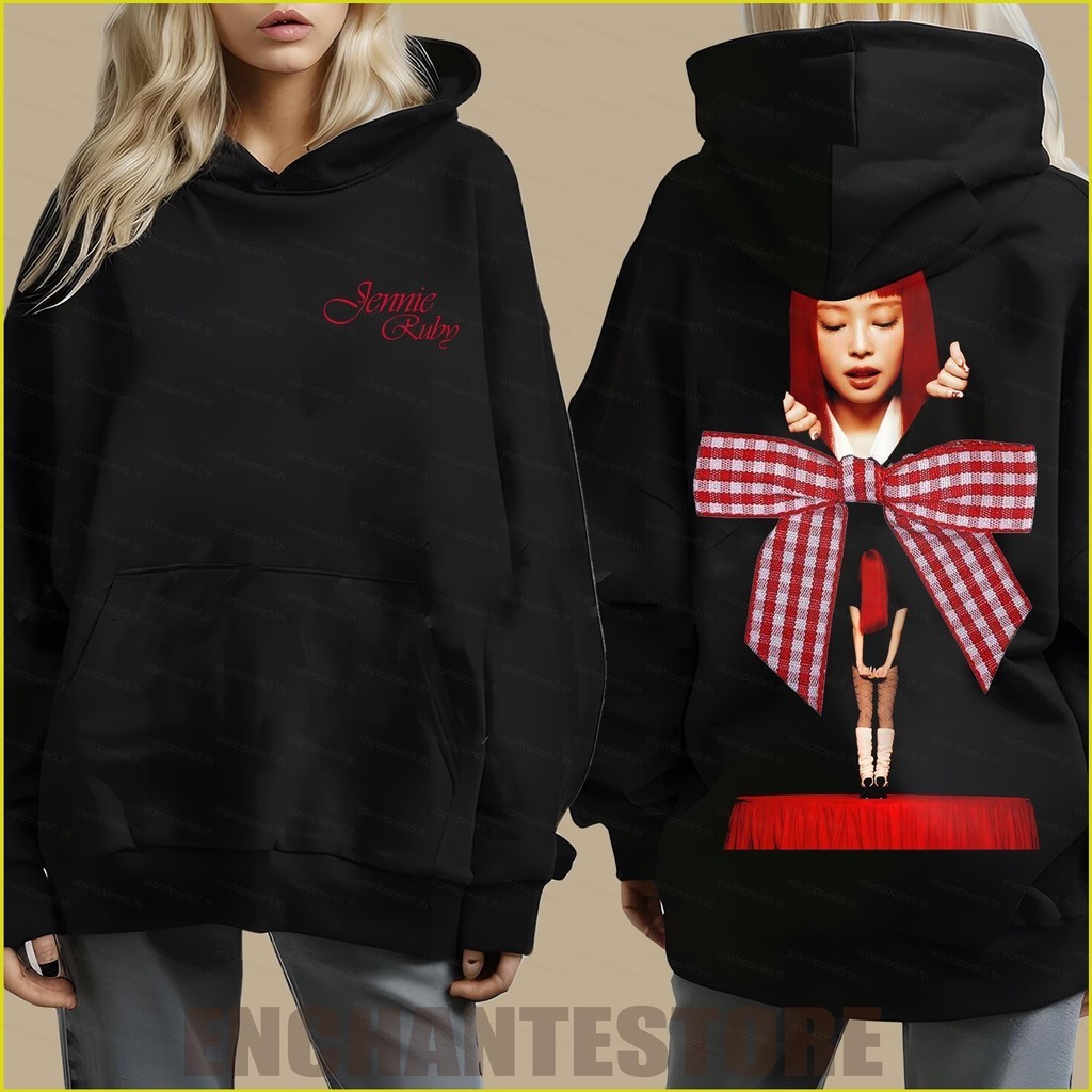 Blackpink Sta5 Jennie Kim Mantra Sweatshirt Ruby Album phòng thu đầu tiên Merch BLACK PINK
