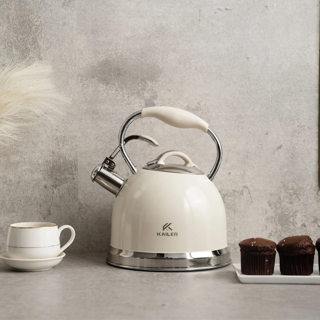 Ấm Đun bếp từ inox 304 Cao cấp 3.5L KL266 Phong cách sang trọng Decor gian bếp - Bảo hành 12 tháng