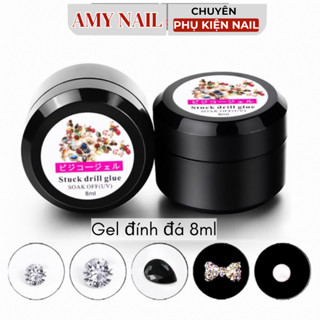 Gel đính đá nail chính hãng 8ml siêu chắc - gel gắn đá chuyên dụng cho dân làm móng (hũ 8ml)
