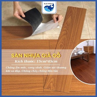Tấm sàn nhựa giả gỗ sang trọng, 91.44 x 15.24cm, sàn dán keo sẵn hàng loại 1 chất lượng cao