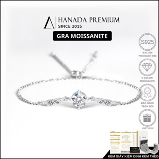 [BH TRỌN ĐỜI] Lắc Tay BẠC 925 HANADA Dây Rút Tròn Đá , Vòng Tay Đính Đá Đơn Giản Nữ 1724