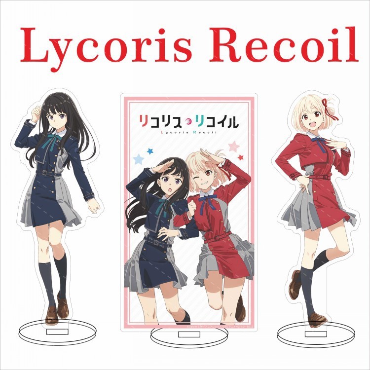 Lycoris giật Lycoris giật Thẻ đứng Konoki Chibunch Inoue Takina Nakahara Mi Acrylic Đồ trang trí 16c