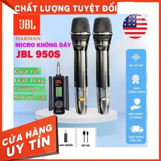 Micro Karaoke Không Dây Đa Năng JBL VM 950S Chất Âm Dày Dặn, Trong Trẻo, Chống Hú, Pin Sạc Kết Nối Mọi Dàn Loa