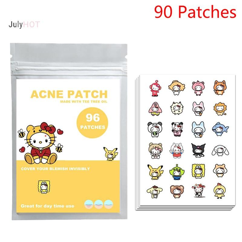 Julyhot 96 Chiếc Mụn Mụn Miếng Dán Miếng Dán Chống Thấm Nước Miếng Dán Điều Giảm Mụn Hỗ Trợ Loại Bỏ 