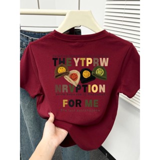  áo thunnữ ôm body Đỏ mận fashion baby tee kiểu ôm mùa hè  SALMO áo phông local brand 