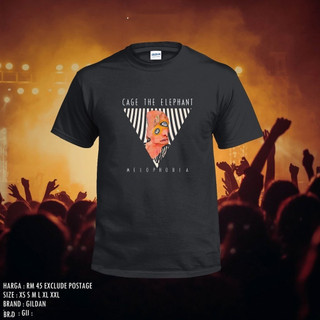 Cage THE ELEPHANT BAND 100% COTTON ÁO THUN UNISEX ĐỒ HỌC IN