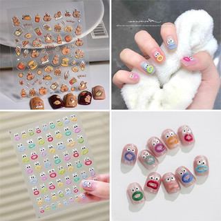 Ngộ nghĩnh Miệng Lớn Dán Móng Tay Hoạt Hình Nhiều Màu Sắc Miếng Dán Móng Tay Mùa Hè Phụ Kiện Thời Trang Quà Tặng