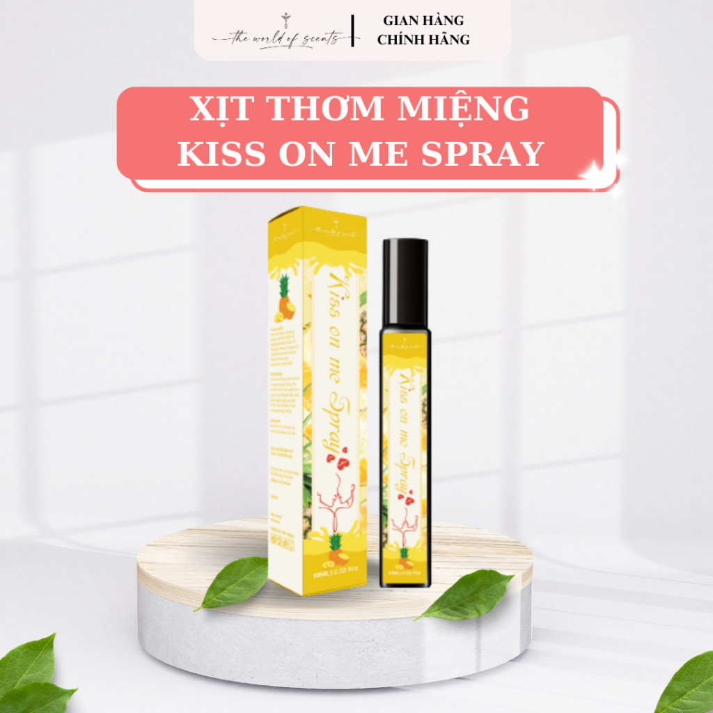 Xịt Thơm Miệng Nam Nữ VỊ Dứa Kiss On Me - Kissing Spray lọ 10ml