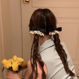 1 Kẹp Tóc Nơ Ren Kẹp Tóc Nữ