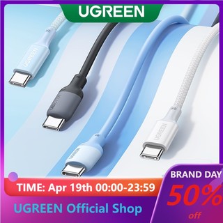 Cáp sạc nhanh UGREEN USB type C PD 60w silicone thích hợp cho Macbook Samsung Huawei