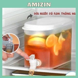 Bình đựng nước có vòi 3,5L Việt Nhật (6785), Bình đựng nước trà, nước trái cây để trong tủ lạnh tiện lợi -br01572