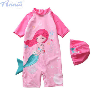 Annie Đồ bơi trẻ em Bộ đồ lướt sóng một mảnh cho bé gái Bể bơi trẻ sơ sinh Đồ bơi bé gái, đồ bơi trẻ em cỡ lớn, vừa và nhỏ