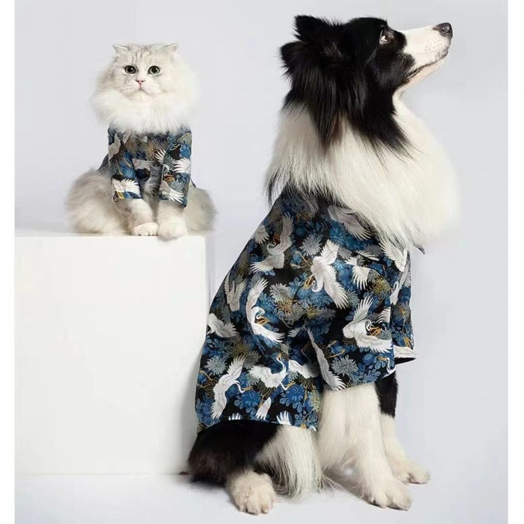 Quần áo cho chó Mi Quần áo nhỏ vừa lớn Chó Husky Edge Chó chăn cừu Quần áo cho chó cỡ vừa lớn Retro Tang Suit / / ling4.24