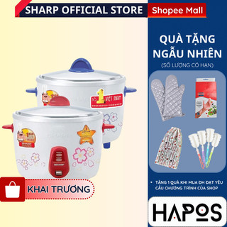 Nồi cơm điện nắp rời sharp 1.1 lít ksh-d11v chính hãng, sản xuất thái lan - không chống dính - hapos official