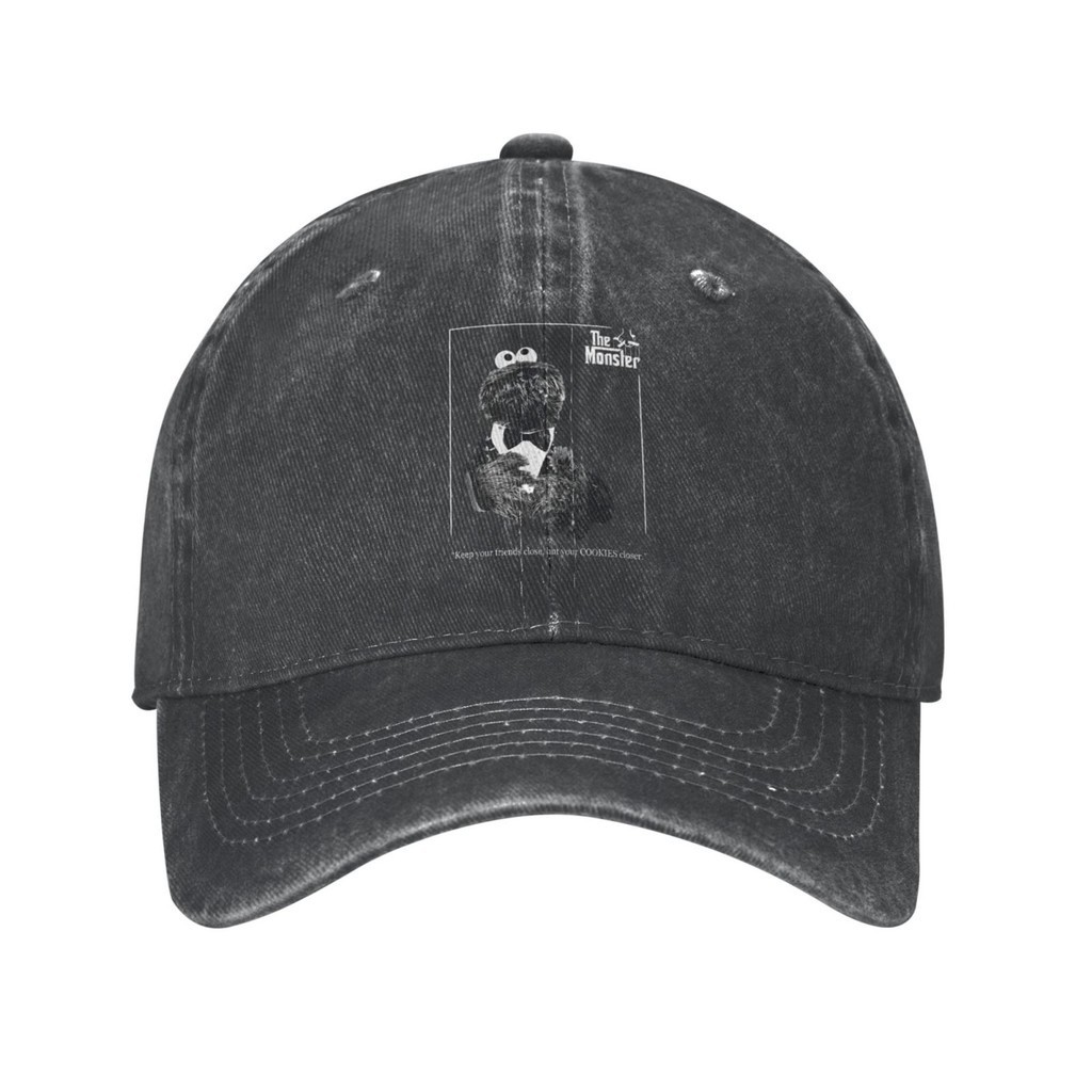 Monster Cookie Monster Sesame Street Bố già Casquette Mũ cao bồi có thể điều chỉnh Mũ chống nắng Mũ 