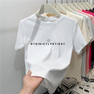 Fashmily Sẵn Sàng Mới 100% Cotton Oversize Áo Nữ / Nam Hàn Quốc Mùa Hè Tay Ngắn Thời Trang Unisex Tee Quần Áo Cổ Tròn Rời