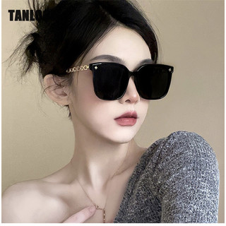 Kính râm TANLOOK, kính râm cao cấp, chân kim loại chống tia cực tím, kính râm giảm béo mặt tròn dành cho nữ