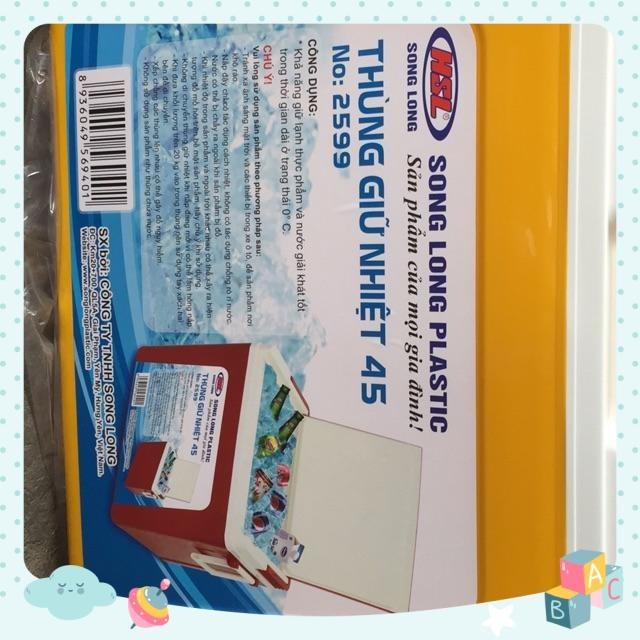 Thùng giữ nhiệt songlong plastic