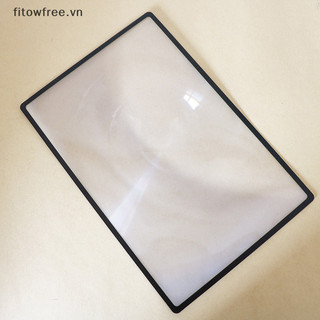 Kính lúp trước A5 Full Page Kính lúp tấm lớn Kính lúp trang sách Kính phóng đại 3X Kính lúp siêu mỏng Loupe COD