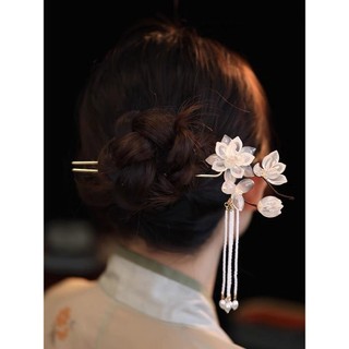 Miyan Hình Chữ u Kẹp Tóc Hoa Mộc Lan Phong Cách Trung Hoa Kẹp Tóc Nữ Cao Cấp Cổ Hanfu Bài Hát Sản Xuất Phụ Kiện Sườn Xám Tấm Mũ Đội Đầu Bước Lắc