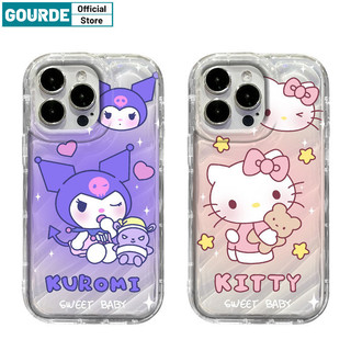 Gourmet Sáng Tạo Ngộ nghĩnh Vỏ Điện Thoại Họa Tiết Kuromi Kitty Cho Iphone 15 14 12 13 11 Pro Max IP 7 8 Plus Iphon X Xs XR Xs Max TPU Mềm Cao Cấp Chống Sốc Ốp Lưng