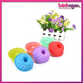 Combo 5 Khuôn Silicone Làm Bánh Donut,Nướng Bánh Chiffon Mini,Pudding Cupcake Muffin,Jelly Râu Cau Tráng Miệng