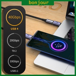 Bon USB C Góc Phải Hình Chữ U Bộ Chuyển Đổi Góc Thẳng Loại C Sang Loại C 40Gbps Bộ Chuyển Đổi Dữ Liệu Nhanh Bộ Chuyển Đổi Sạc Thích Ứng