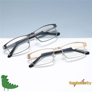 HOMECHEN Nam Kinh Doanh Kính Đọc Sách Siêu Nhẹ Chống Ánh Sáng Xanh Thép Không Gỉ Nam Presbyopic Kính